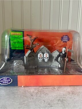 Lemax Spooky Town Grim Reaper Countdown Halloween Village Accent #43102 Retired